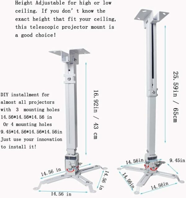 Projector Ceiling mount (43 - 65cm)