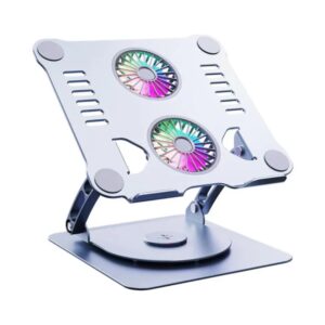 LAPTOP STAND METAL V4.1 (COOLING FAN,ADJUSTABLE, 360 ROTATING)