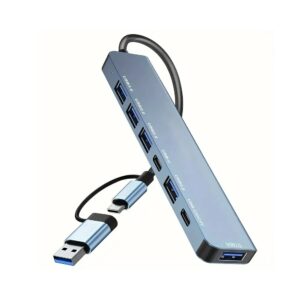 USB 3.0 & USB-C 7 IN 1 HUB (USB 3.0x5, USB-Cx2)