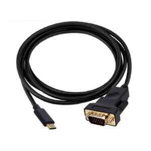 USB C MALE TO VGA MALE CABLE 2M