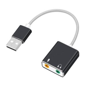 USB SOUND CARD TO HEADPHONE & MICROPHONE JACK