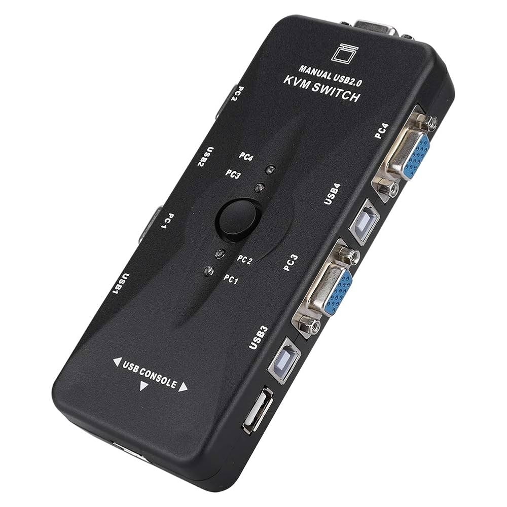 4 PORT USB 2.0 KVM SWITCH 1