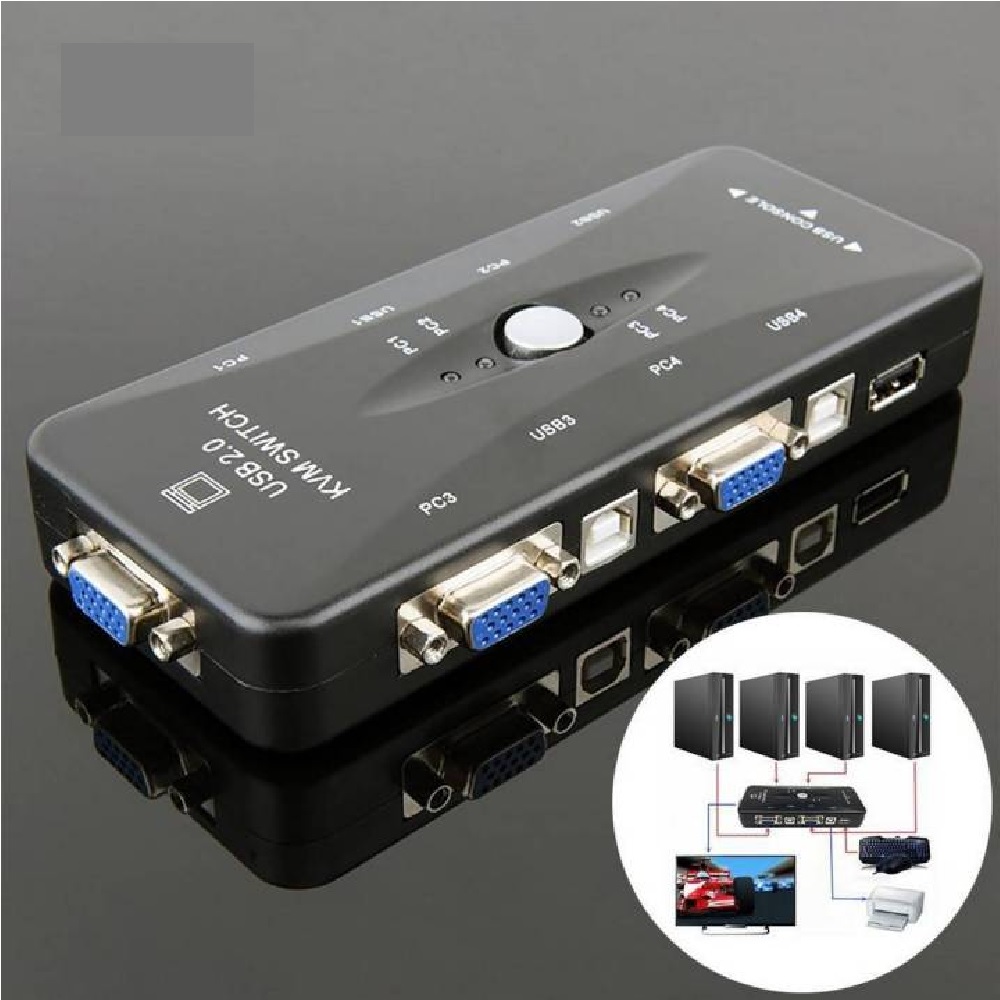 4 PORT USB KVM SWITCH