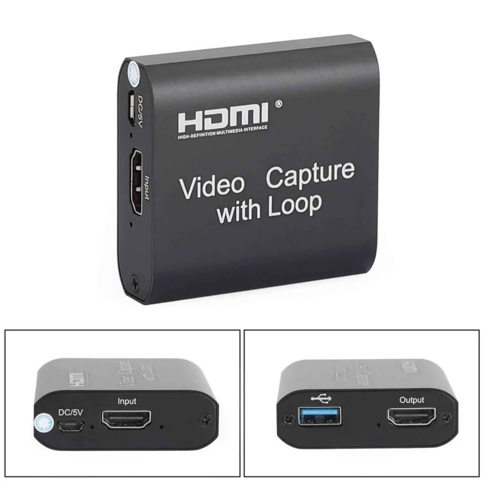 HDMI VIDEO CAPTURE CARD WITH LOOP USB 3.0