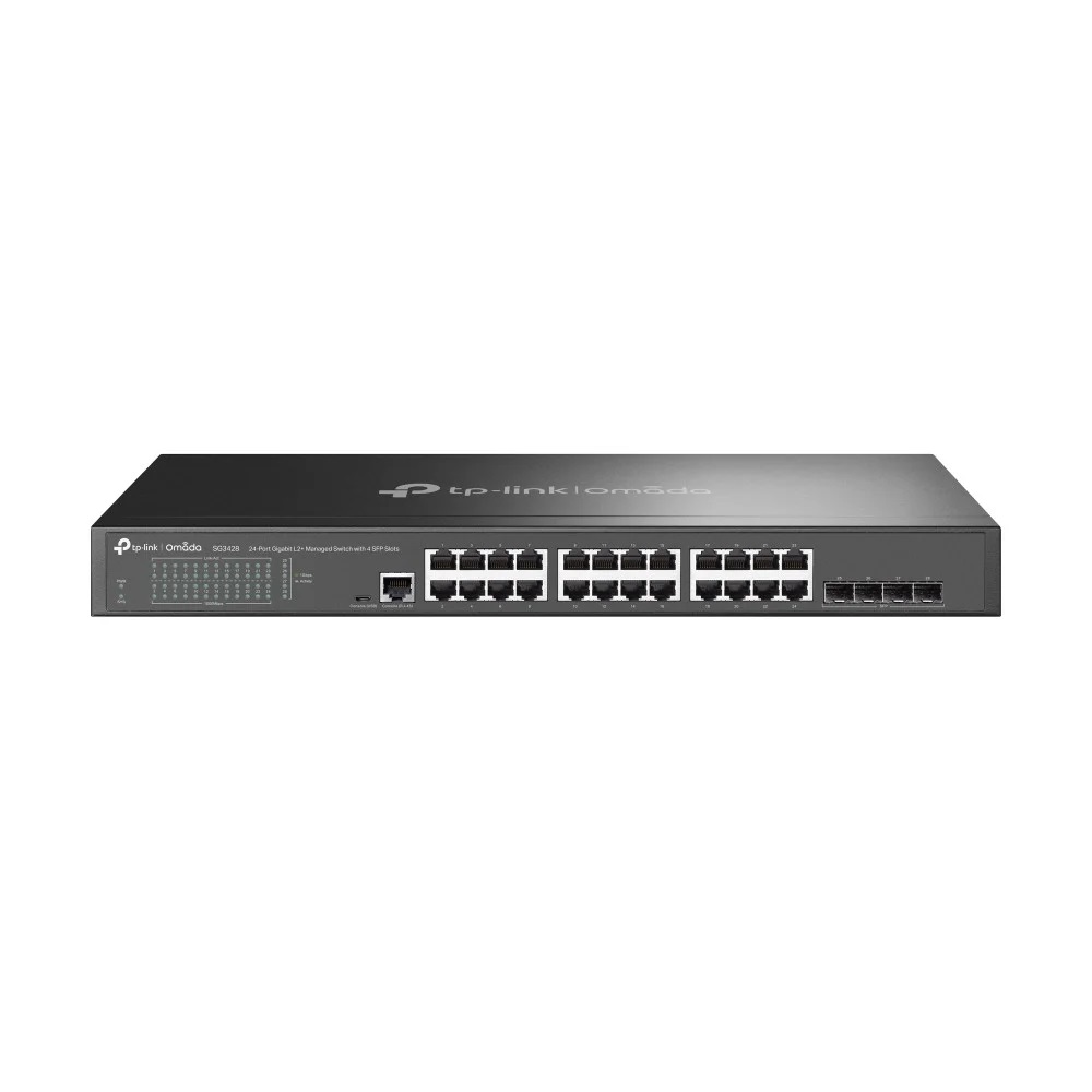 TPLINK TL-SG3428P JETSTREAM 28 PORT GIGABIT L2+ MANAGED SWITCH WITH 24 PORT PoE