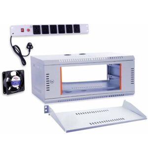 NETWORK RACK 4U WITH FAN, PDU & TRAY (530*400*240)