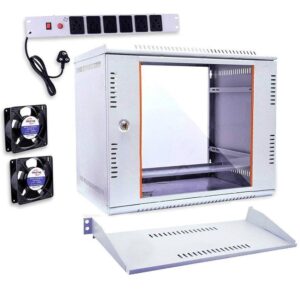NETWORK RACK 9U WITH FAN, PDU & TRAY (530*400*450)