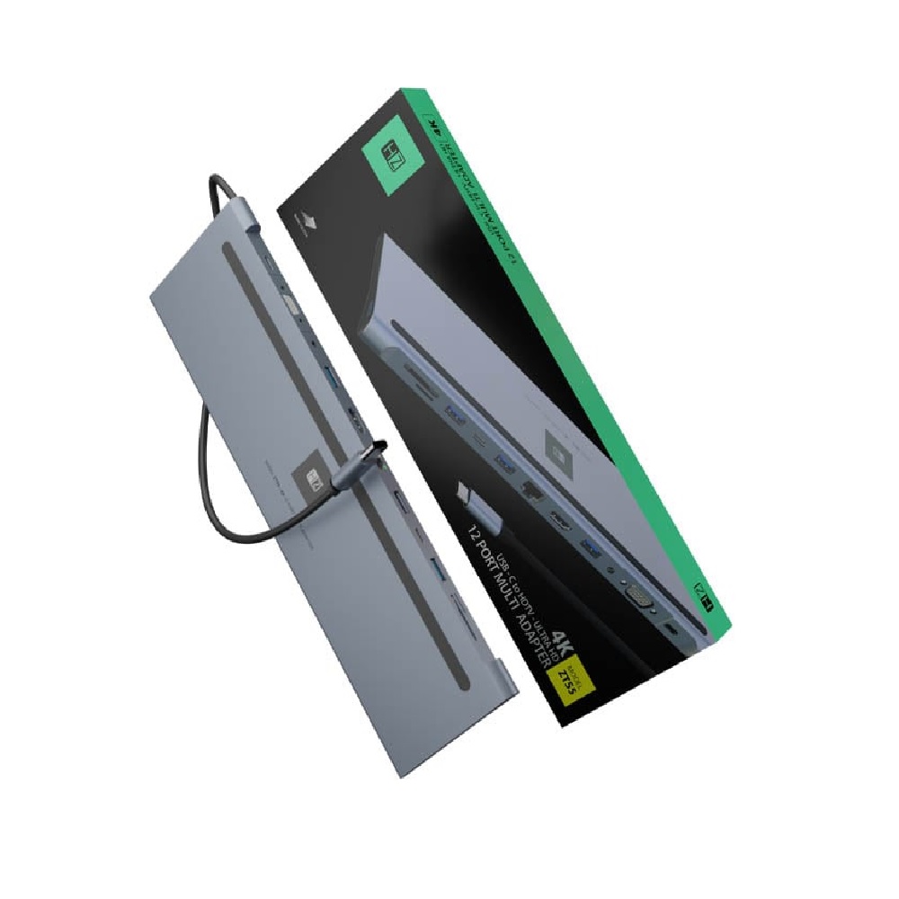 HEATZ ZT55 USB-C TO HDTV 12 PORT MULTI ADAPTER
