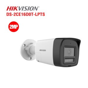 HIKVISION ANALOG DS-2CE10DF0T-LPTS (2MP COLORVU, 2 WAY AUDIO & MIC BULLET CAMERA)
