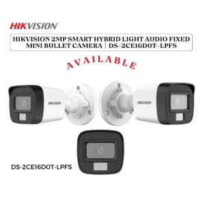 HIKVISION ANALOG DS-2CE16D0T-LPFS (2MP SMART HYBRID LIGHT, AUDIO & MIC BULLET CAMERA)