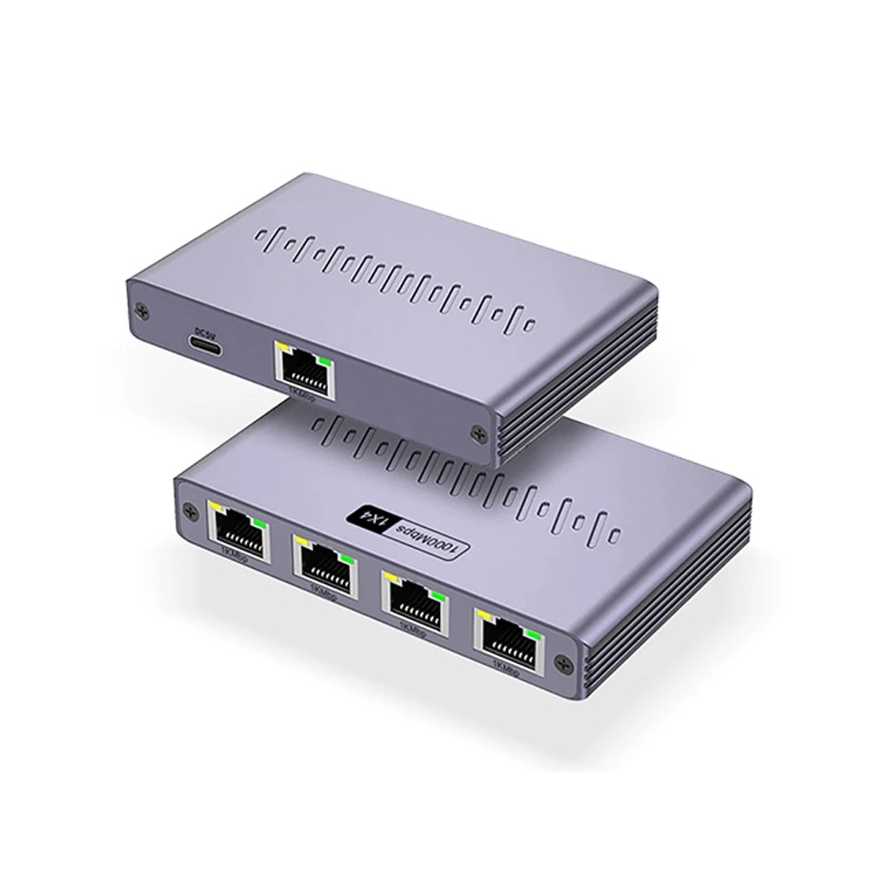 HEATZ ETHERNET 4 PORT SPLITTER ZT104