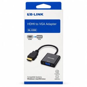 LB-LINK HDMI MALE TO VGA FEMALE WITH AUDIO ADAPTERS BL-H200